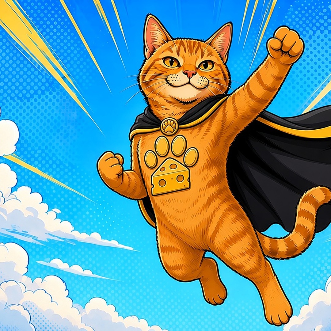 SuperCheeser: Cheddar in superhero form